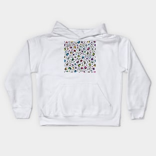 Retro Cheeta print in neon colors. Kids Hoodie